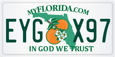 FL license plate EYGX97