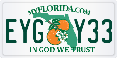 FL license plate EYGY33