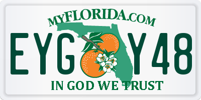 FL license plate EYGY48