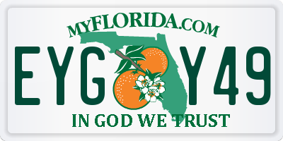 FL license plate EYGY49