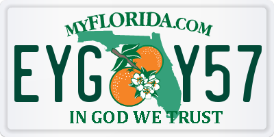 FL license plate EYGY57