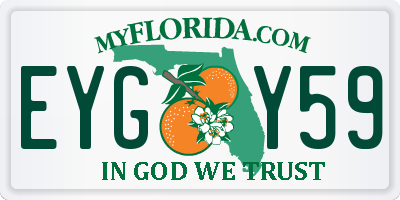 FL license plate EYGY59