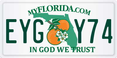 FL license plate EYGY74
