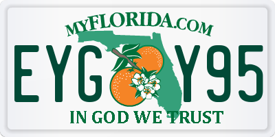 FL license plate EYGY95