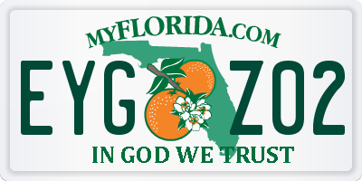 FL license plate EYGZ02