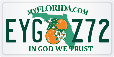 FL license plate EYGZ72