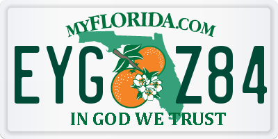 FL license plate EYGZ84