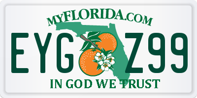 FL license plate EYGZ99