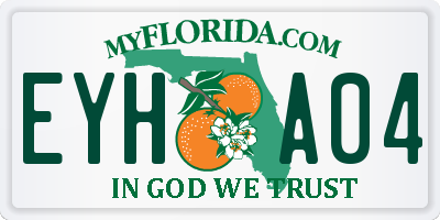 FL license plate EYHA04