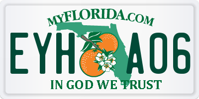 FL license plate EYHA06
