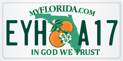 FL license plate EYHA17