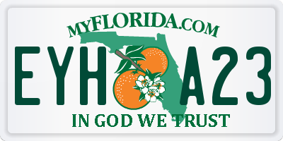 FL license plate EYHA23