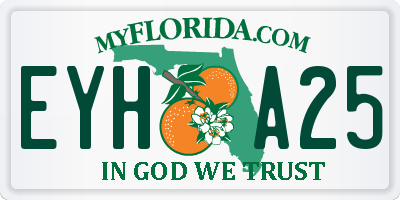FL license plate EYHA25
