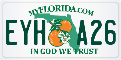 FL license plate EYHA26
