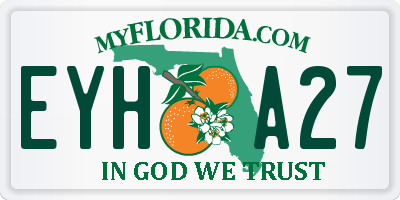 FL license plate EYHA27