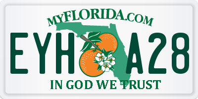 FL license plate EYHA28