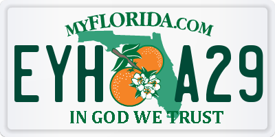 FL license plate EYHA29