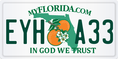 FL license plate EYHA33