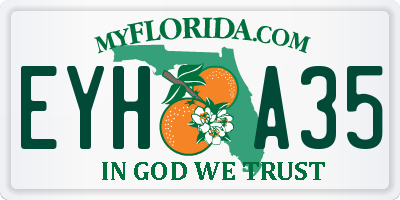 FL license plate EYHA35