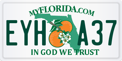 FL license plate EYHA37