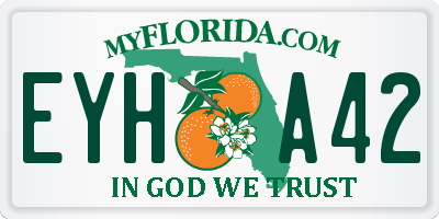 FL license plate EYHA42