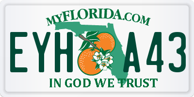 FL license plate EYHA43