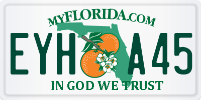 FL license plate EYHA45