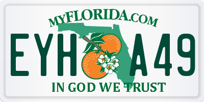 FL license plate EYHA49