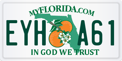 FL license plate EYHA61