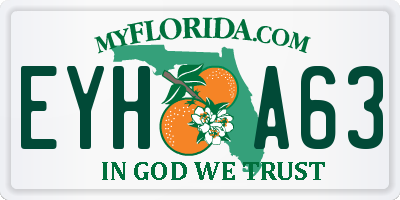 FL license plate EYHA63