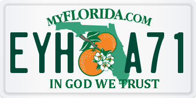 FL license plate EYHA71
