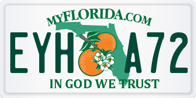 FL license plate EYHA72