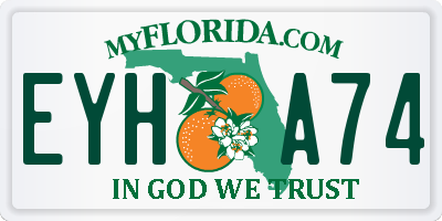 FL license plate EYHA74