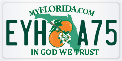 FL license plate EYHA75