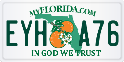 FL license plate EYHA76
