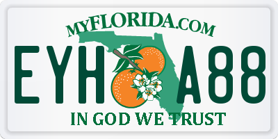 FL license plate EYHA88