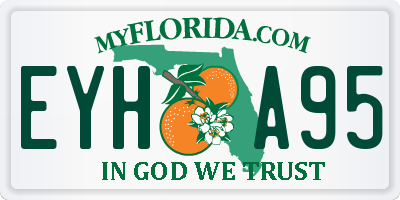 FL license plate EYHA95