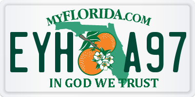 FL license plate EYHA97