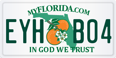 FL license plate EYHB04