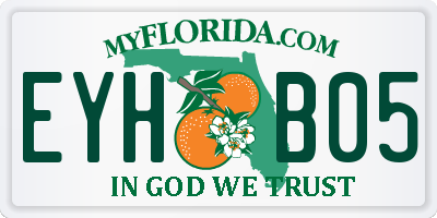 FL license plate EYHB05