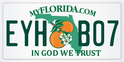 FL license plate EYHB07