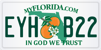 FL license plate EYHB22