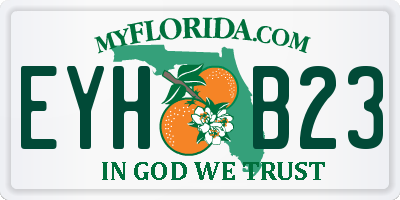 FL license plate EYHB23