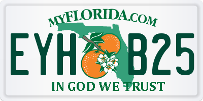 FL license plate EYHB25