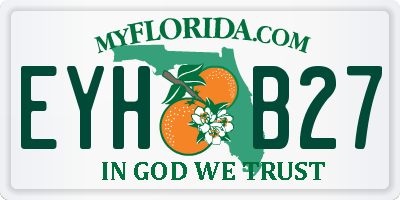 FL license plate EYHB27