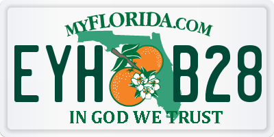 FL license plate EYHB28