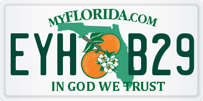 FL license plate EYHB29