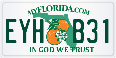 FL license plate EYHB31