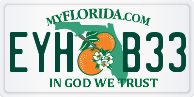 FL license plate EYHB33