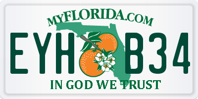FL license plate EYHB34